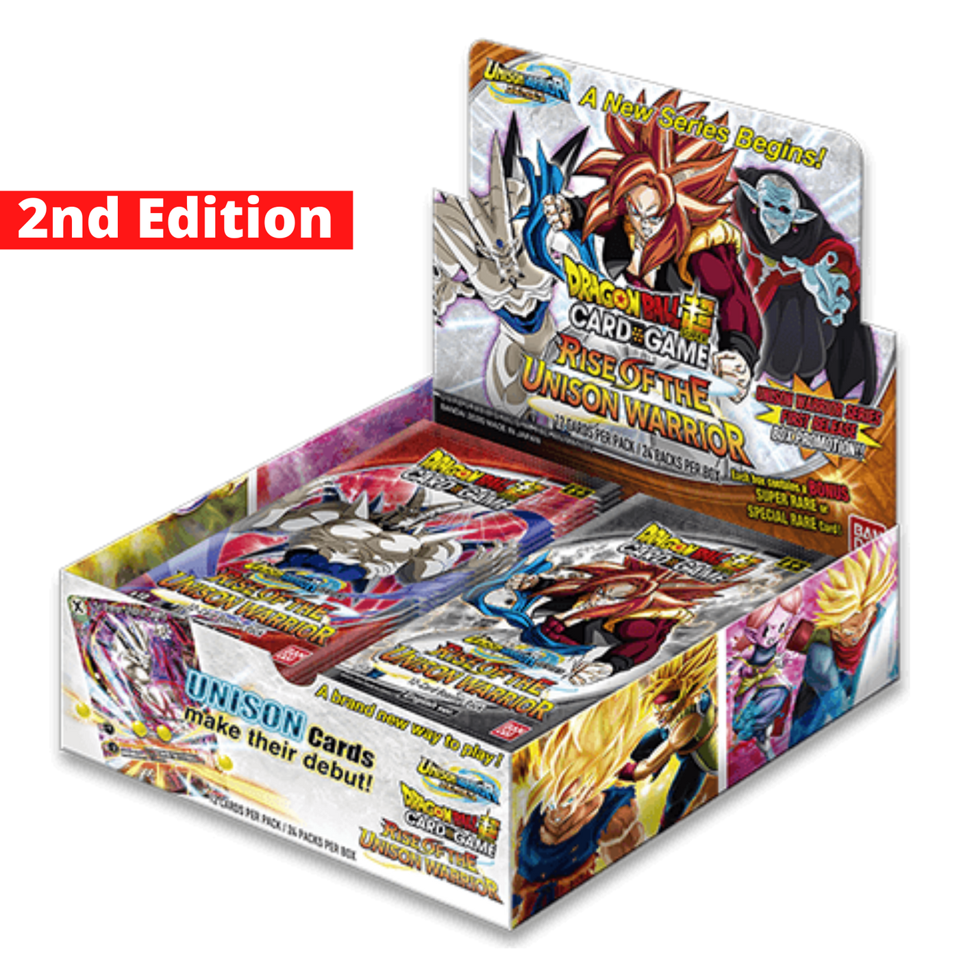 Dragon Ball Super Card Game - Rise of the Unison Warrior - 2nd Edition - Display Booster Box - Englisch